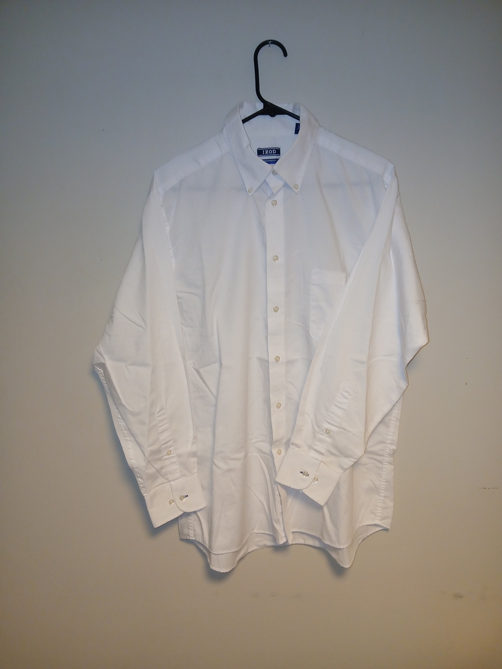 IZOD Men's Classic White Button-Down Shirt